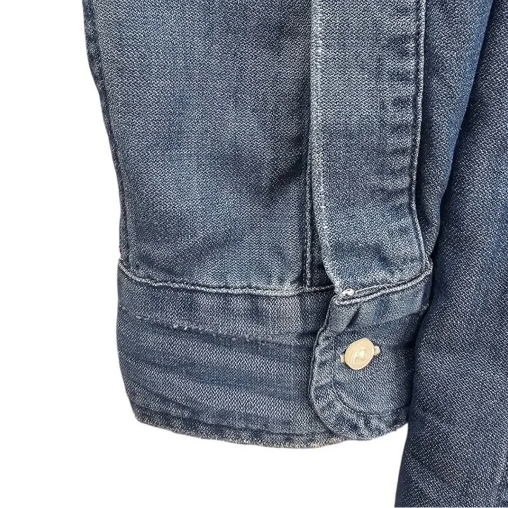 Frank & Eileen Womens S Mary Classic Long Sleeve Denim Shirtdress - Picture 6 of 8